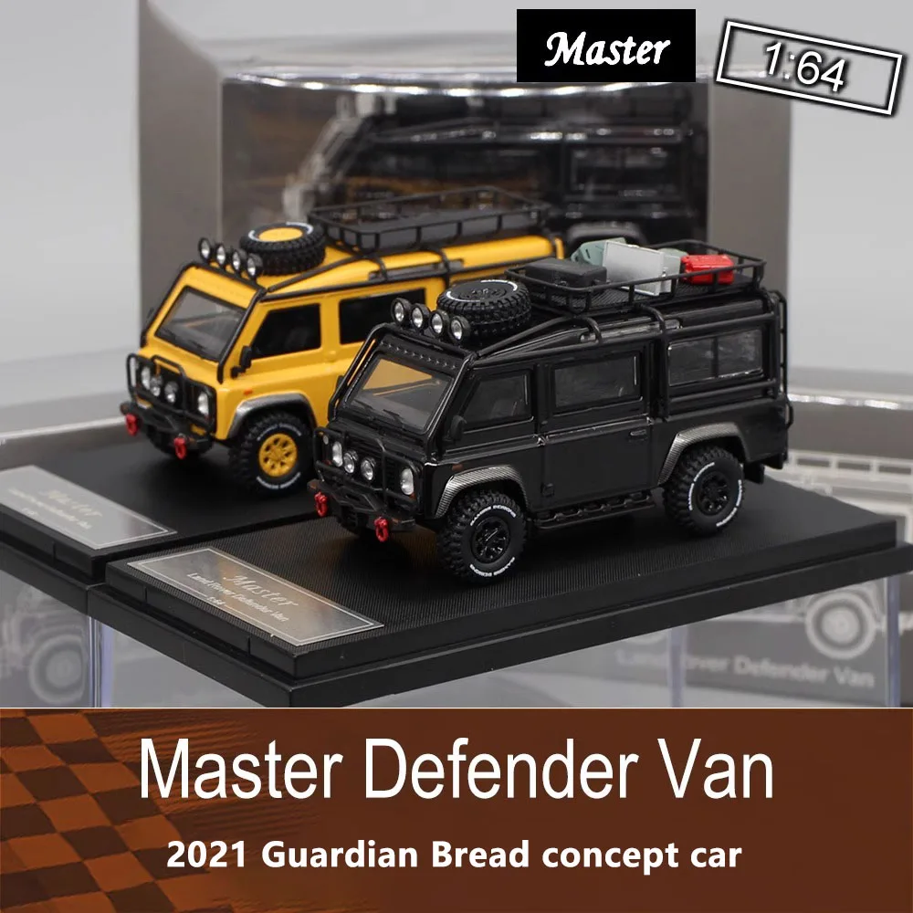 1:64 Land Rover Defender Van Gulf Road Alloy Diecast Car Model Children's  Adults Collection Toys Birthday Gifts