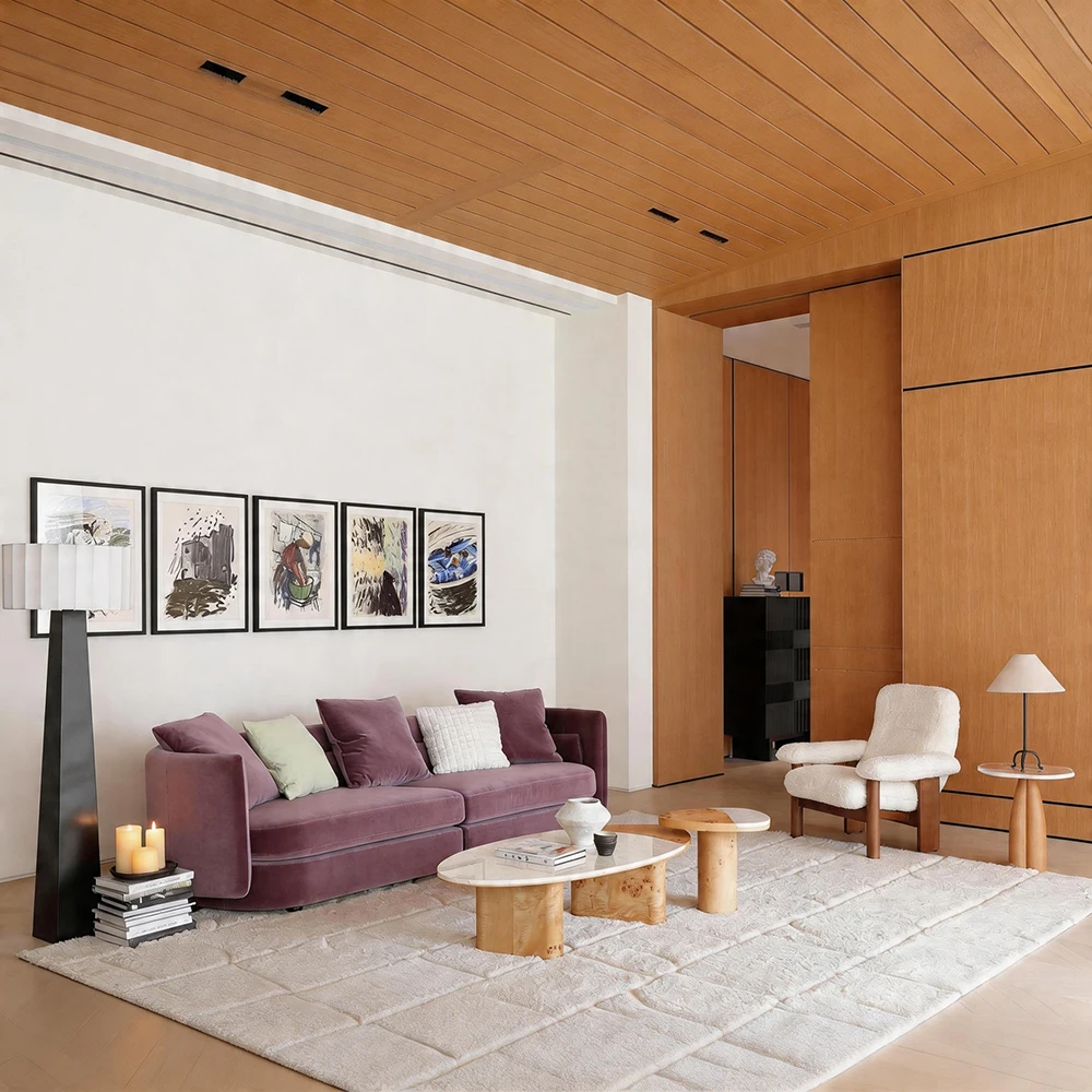 #ODM/OEM Premium Fabric Module Sofa Villa Penthouse Customized Luxury Interior Design Large Living Room Sofa