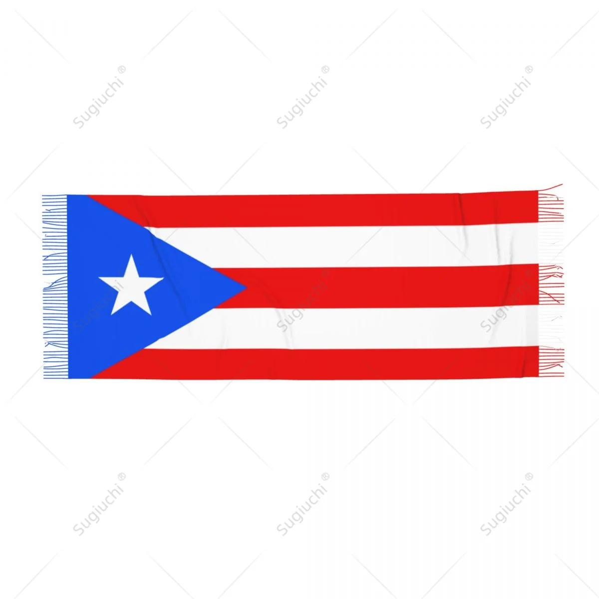 Puerto Rico Flag Puerto Ricans Scarf Pashmina Warm Scarves Shawl Wrap Hijab Spring Winter Multifunction Unisex