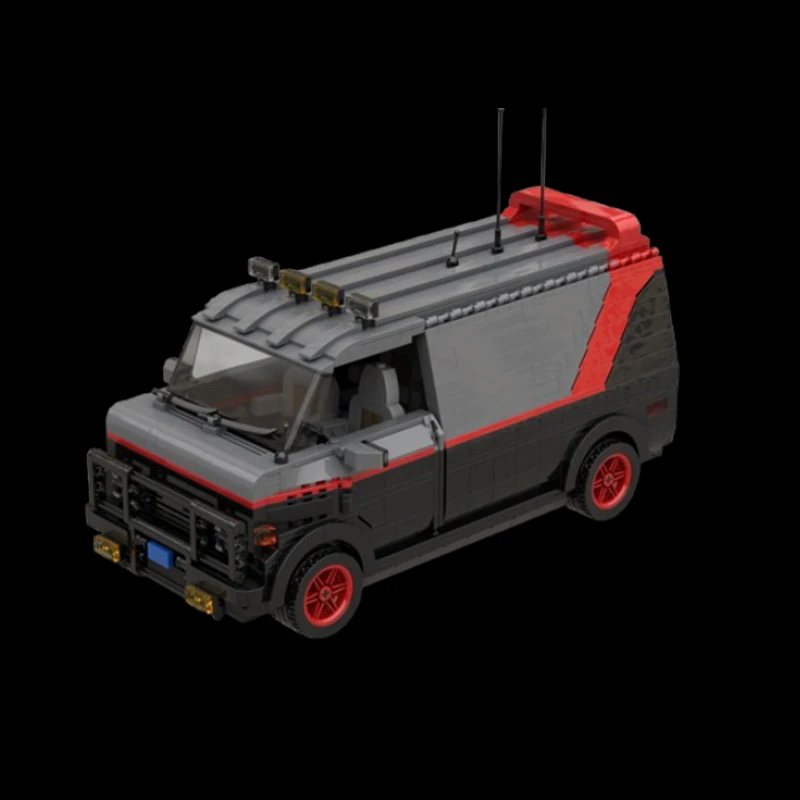 Spot MOC-20604 Small Particle Automotive Vehicle Creative Assembly Building Blocks Puzzle Toy Model Ornament