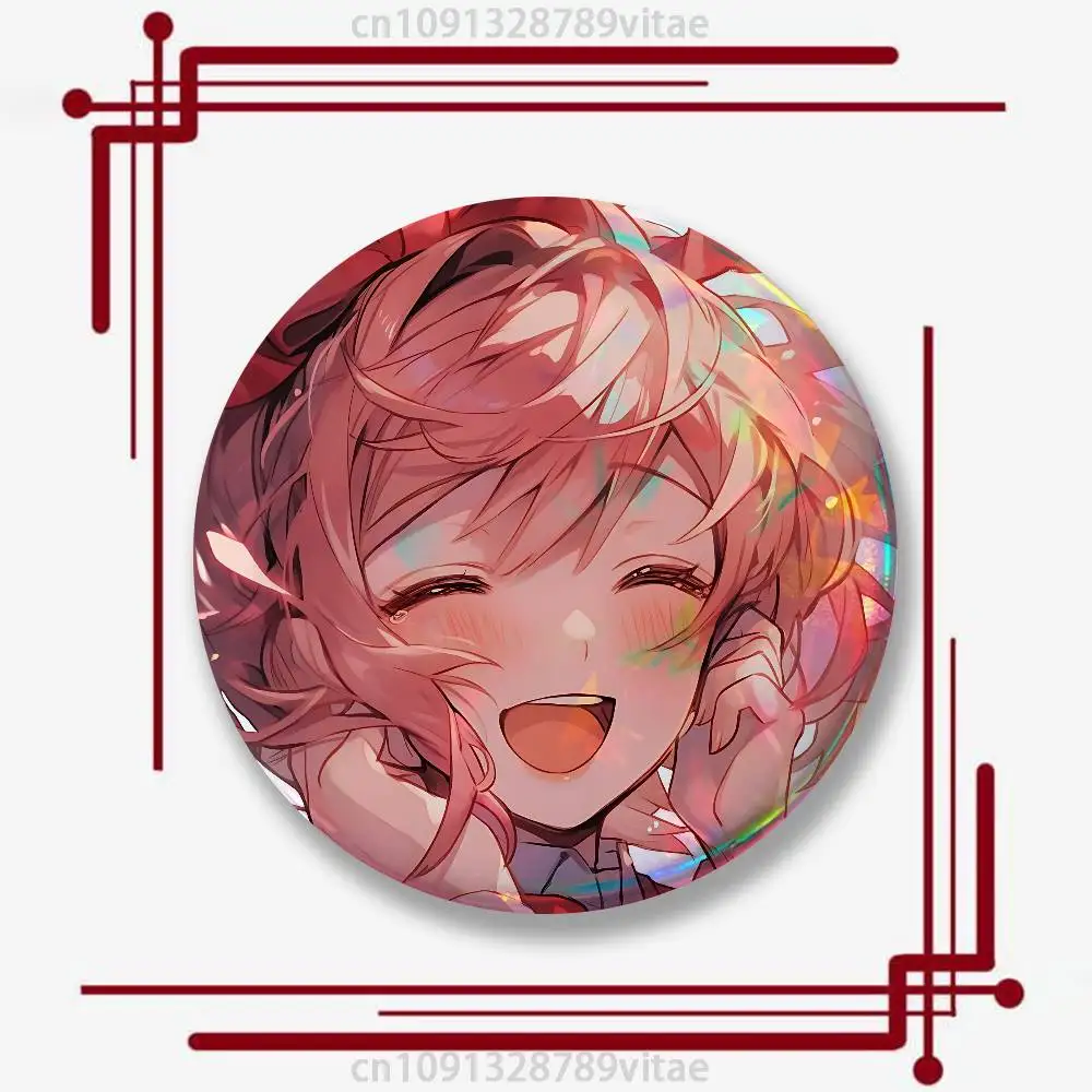 Niedliche S-Sayoris-S DDLC 25mm 75mm 44mm 58mm 32m Münzabzeichen, personalisierte handgefertigte runde Broschen, Anstecknadeln, Accessoires – Detail 18