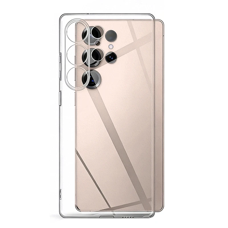 

Ultra Thin Transparent Soft Case For Samsung Galaxy S26 S25 Edge S24 S23 S21 FE S22 Ultra Plus Silicone Cover For S26Ultra Shell