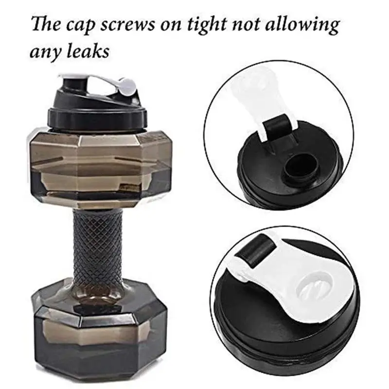 Hervidor con forma de mancuerna para deportes al aire libre, botella de agua fría para ciclismo, Camping, decoración cómoda para trabajar