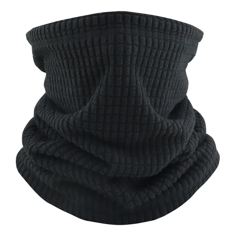 Winter Beanie Hat Scarf Set Warm Knit Thick Fleece Lined Skull Cap Neck Warmer for Men Women