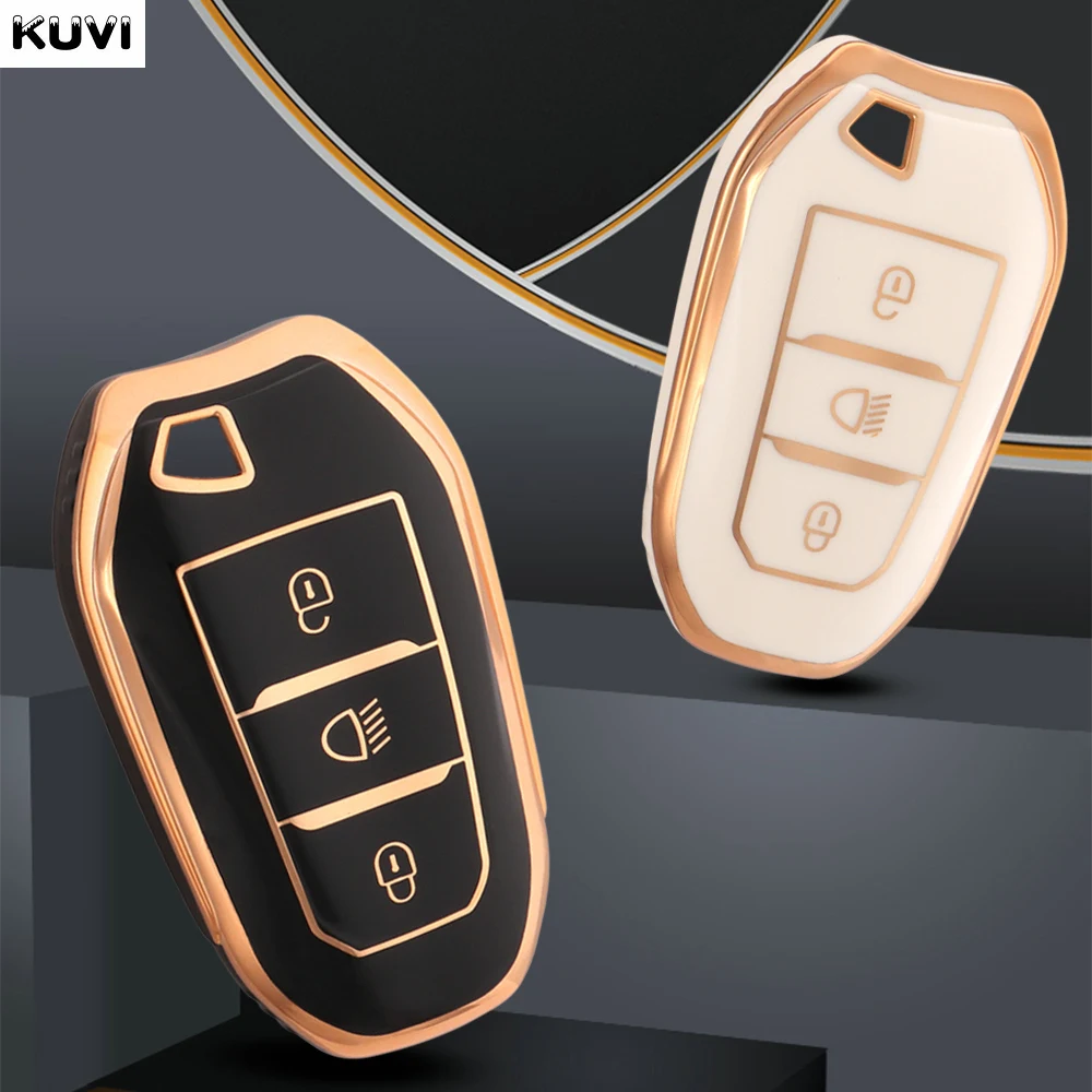 TPU Car Remote Key Case Cover Shell For Peugeot 2008 3008 4008 5008 308 408 508 Citroen C1 C2 C4 C6 C3-XR Picasso Grand DS3 DS5