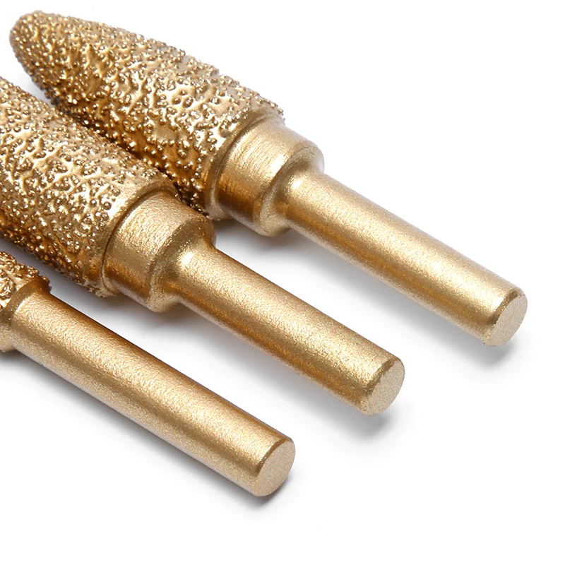 HUHAO 6 مللي متر عرقوب الماس طحن الكرة رئيس 60 مللي متر ملف دوار طويل الحديد الصلب لدغ البولندية بت لأدوات طاحونة الحجر الإلكترونية