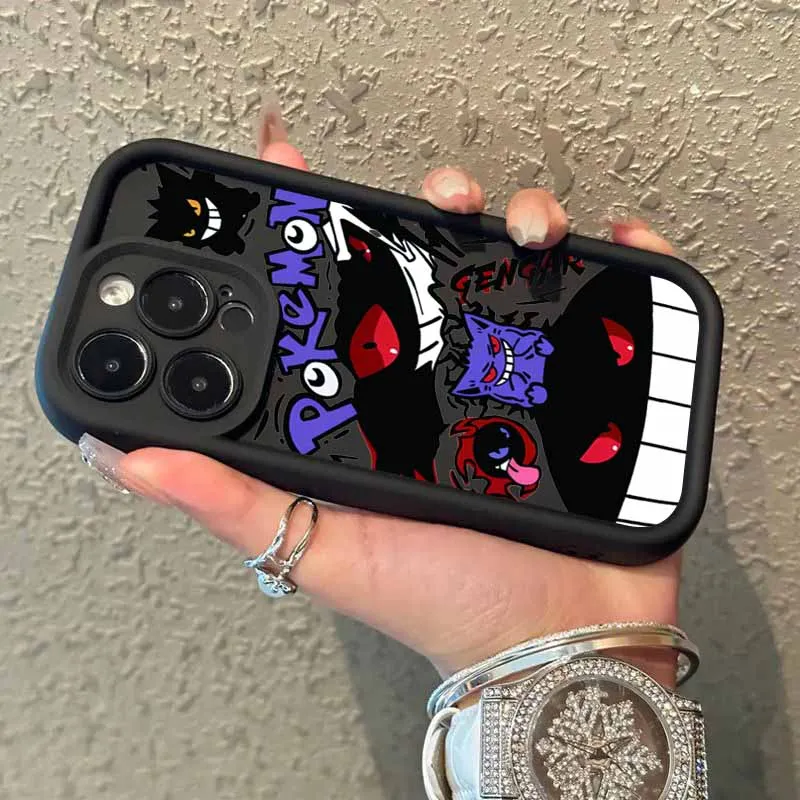 أنيمي Gengarss جديد لسامسونج غالاكسي S25 S24 S23 S22 S21 S20 زائد الترا FE لايت العين سلم جراب هاتف Funda غطاء قذيفة كابا