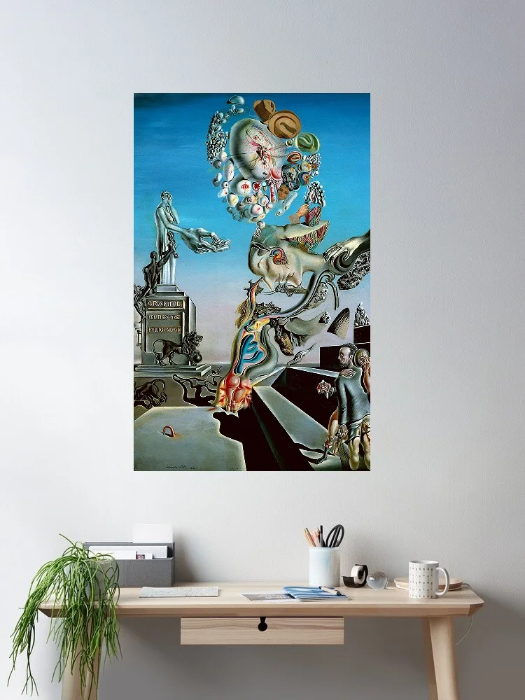 

Salvador Dali, Playing in the Dark, 1929, Art Print Canvas Poster, Living Room Decor, Home Wall Picture