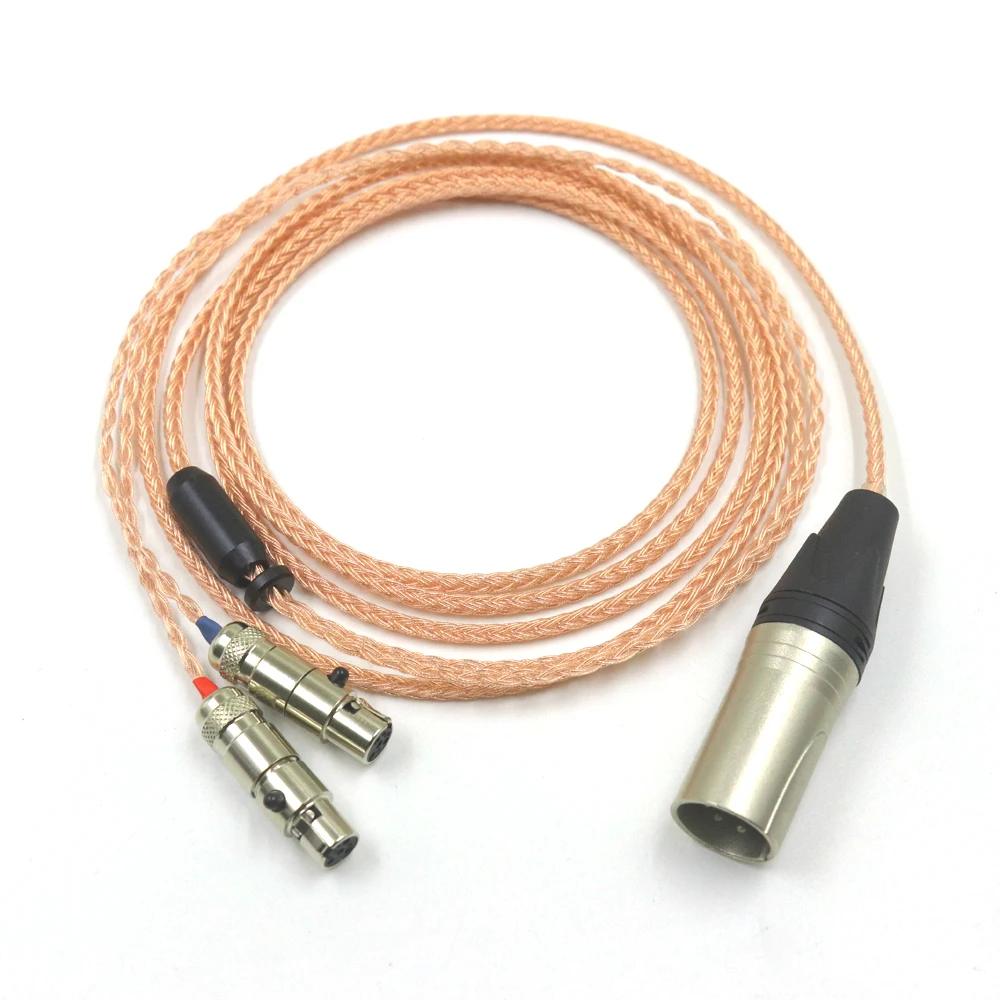 16 Core LITZ 7N 99% Copper OCC Graphene Xlr 4.4 Male  Headphone Cable Hifi For Audeze LCD-3 LCD-2 LCD-X LCD-XC LCD-4z LCD-MX4