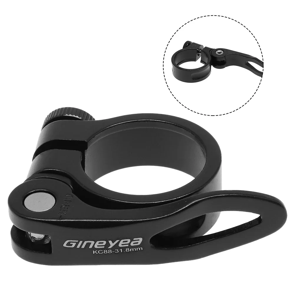 31.8mm/34.9mm MTB Road Bicycle Seat Post Clamp Bike Quick Release QR Seatpost Clamp Aluminum Alloy Ultralight Seat Clamps