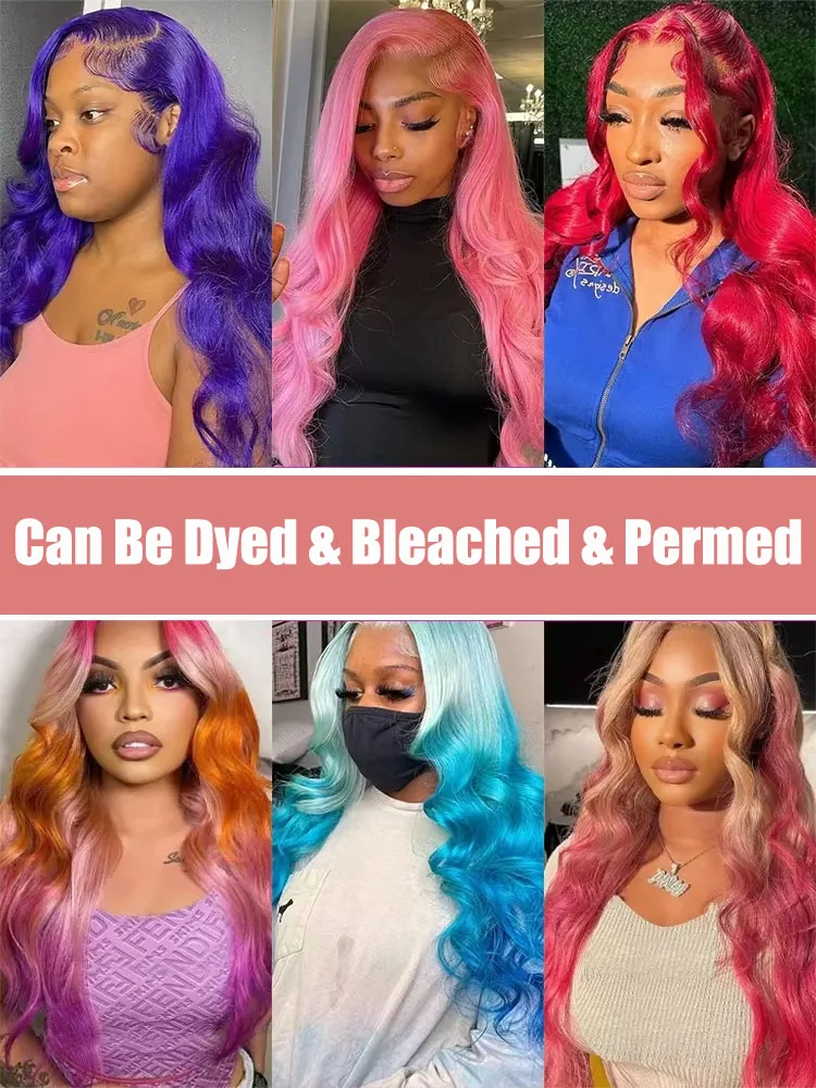 613 الجسم موجة 13x6 HD الدانتيل الجبهة خصلات الشعر المستعار الإنسان الملونة العسل شقراء 38 40 بوصة موجات المياه الطبيعية الدانتيل شعر مستعار أمامي للنساء #6