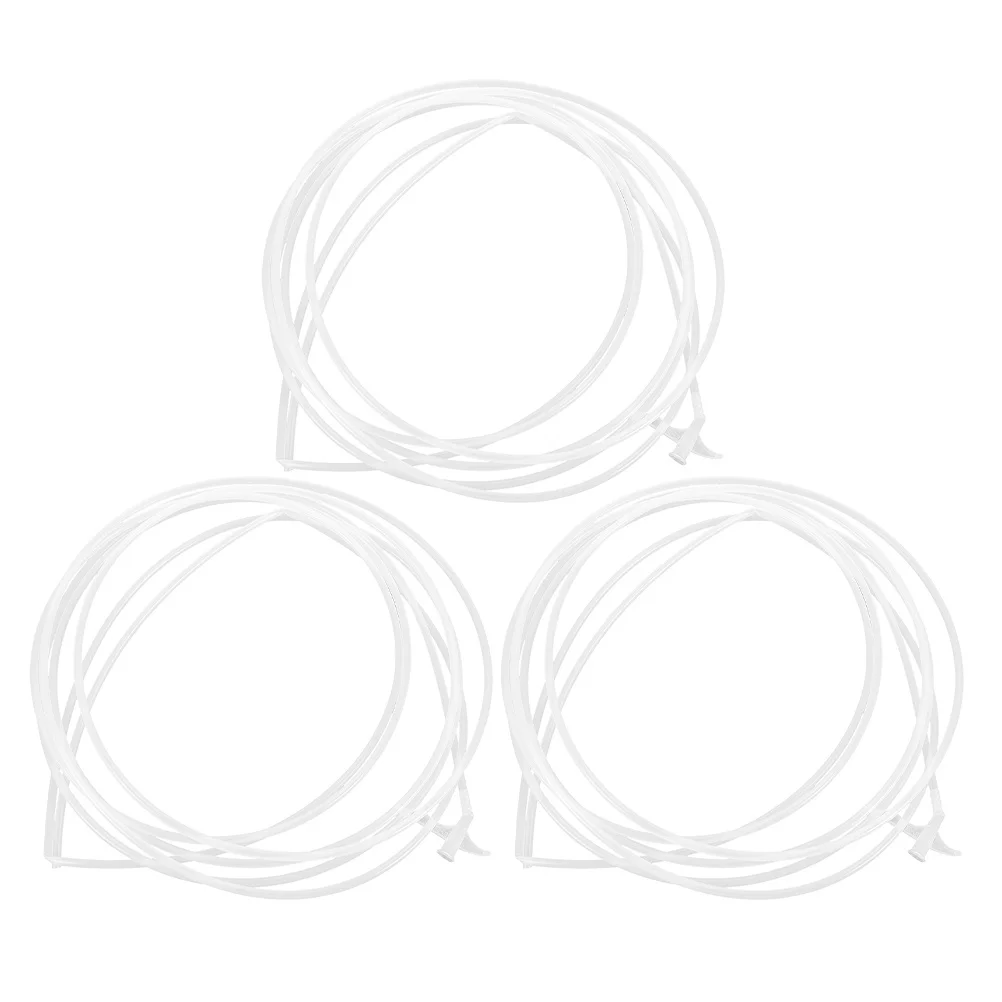 

3pcs White 5M Extended Caulking Nozzle Tube For Diy Foam Spray Gap Filling Lightweight Plastic Foaming Agent Guide Pipe Tool