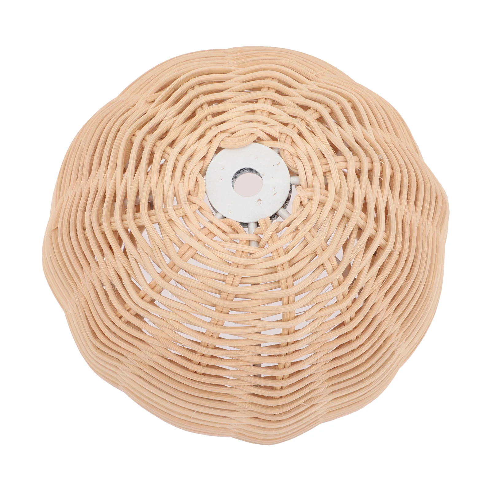 

Rattan Lamp Shade Woven Base Iron Frame Bedroom Living Room Excellent Craftsmanship No Burr Delicate Texture Easy Use Fits Night