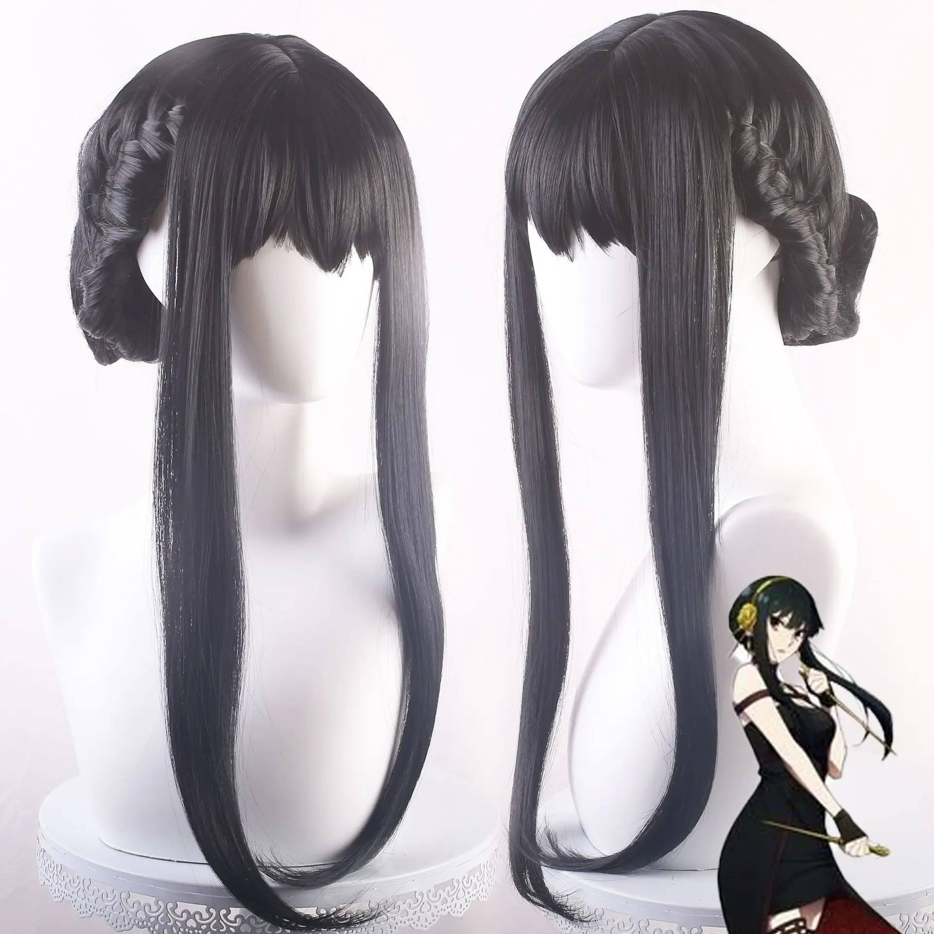 

SPY×FAMILY Yor Blair Yor Cosplay Wig No Hair Bundle Style