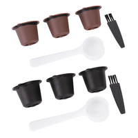 3Pcs Household Reusable Coffee Capsules Filter Refillable Capsules Cup Kitchenware For Nespresso Coffee Maker Accessories