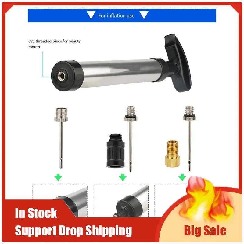เข็มสูบลม A35F ใหม่ 6 ชิ้น สำหรับบาสเกตบอล ฟุตบอล วอลเลย์บอล อุปกรณ์เสริมปั๊มลมอเนกประสงค์