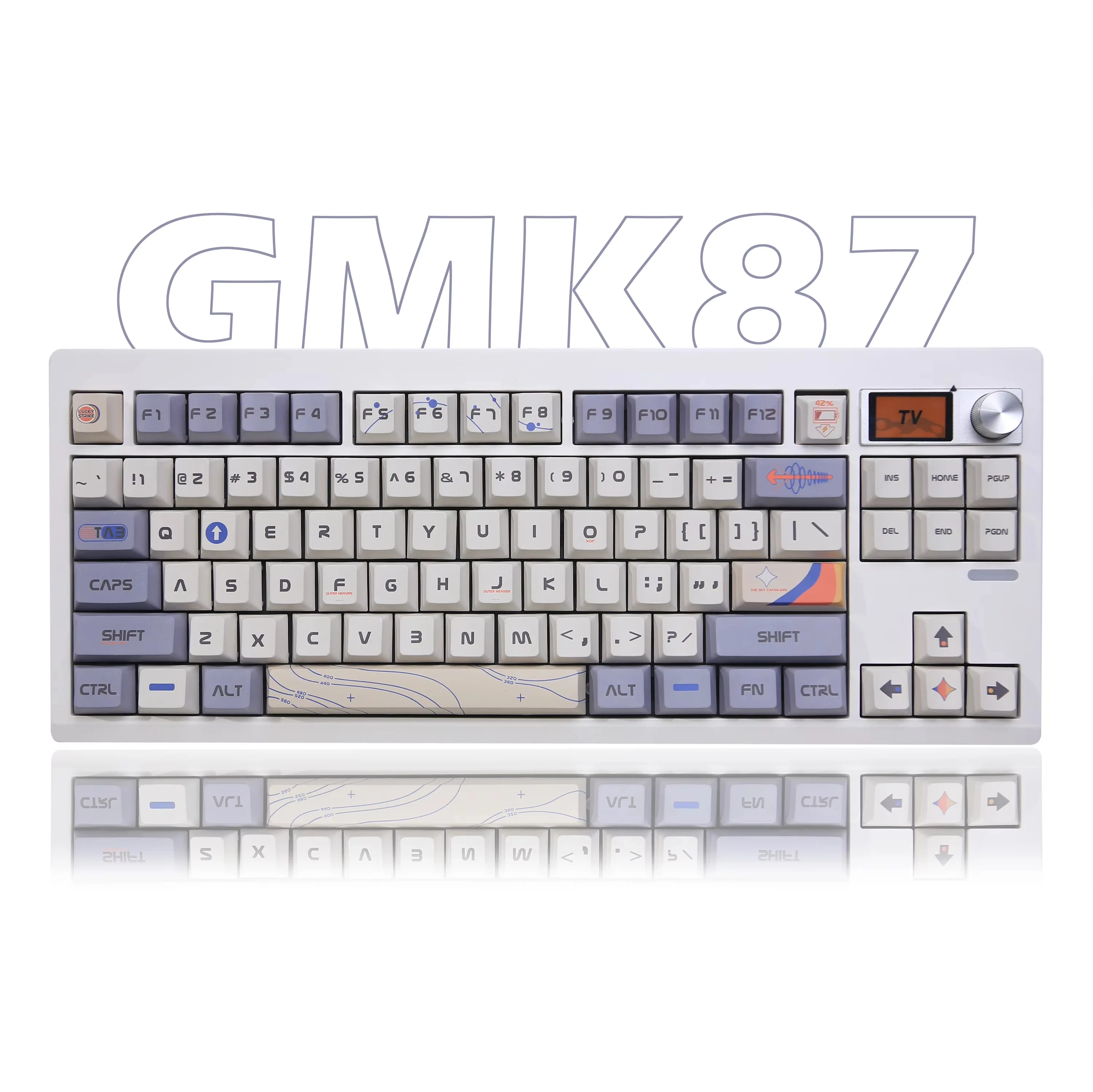 GMK87 hot-swappable Mechanical keyboard kit  Bluetooth 5.0 2.4G Wireless RGB Backlit Gasket Structure Support for VIA Customized