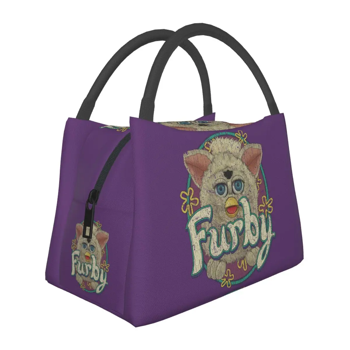 

Утепленная сумка для обеда Snowball Furby 1998 для женщин, портативный термоконтейнер для пикника, сумка-холодильник для еды