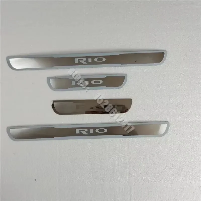 For KIA RIO 2015 2016 2017~2022 2023 car Accessories Door sill scuff plates thresholds protector Stickers Welcome Pedal view 4