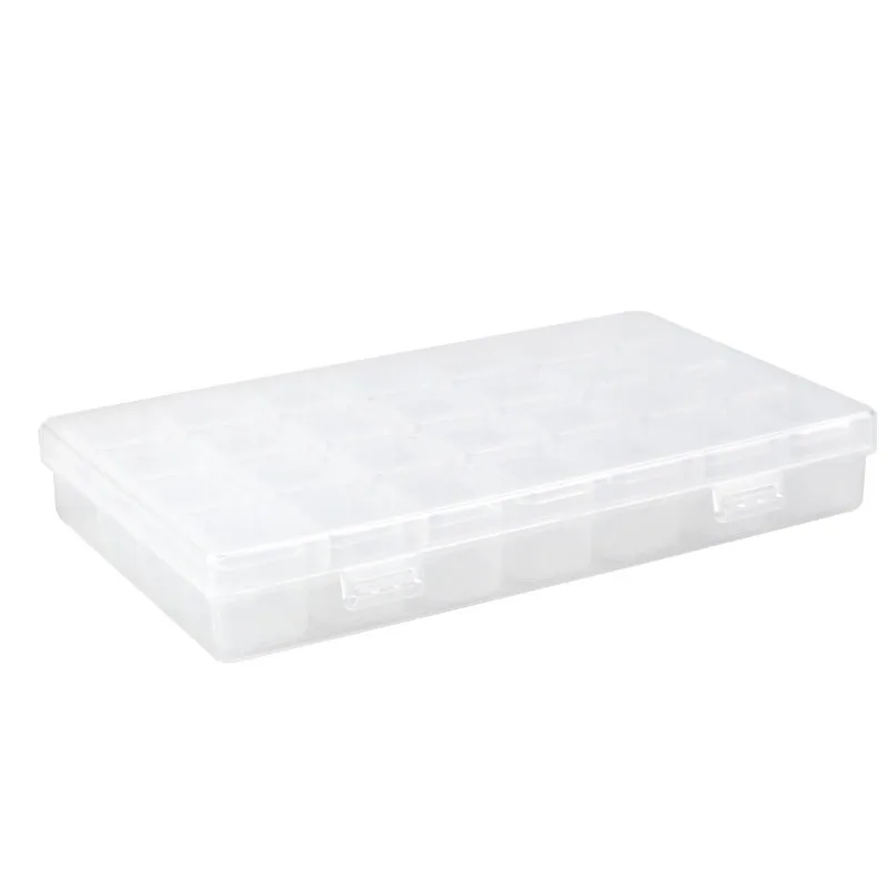 28 Slots Adjustable Plastic Storage Box Case for jewelry Diamond Embroidery Craft Bead Pill Holder Tool GYH