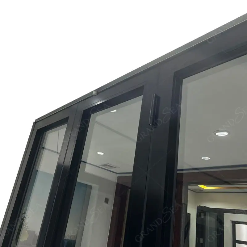 New Style Aluminum Narrow Folding Door Slim Frame Exterior Bi Folding Glass Door Aluminium Folding Doors