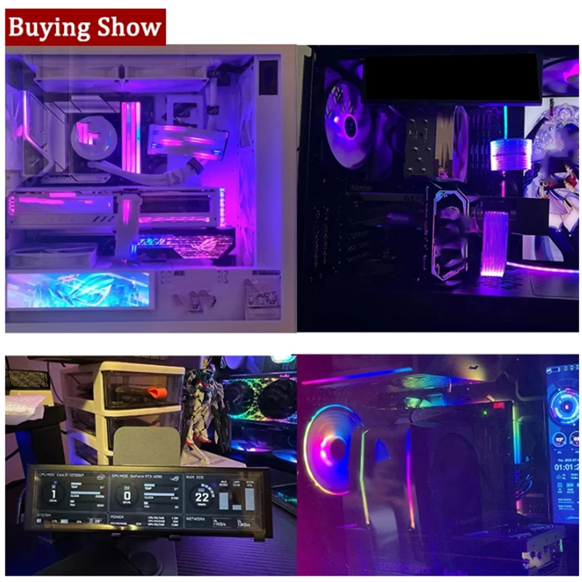 

ABYB 3,5-дюймовый дополнительный экран IPS Type-C, дополнительный экран мини-компьютера, процессор, графический процессор, ОЗУ, монитор жесткого диска, USB-дисплей, свободно AIDA64