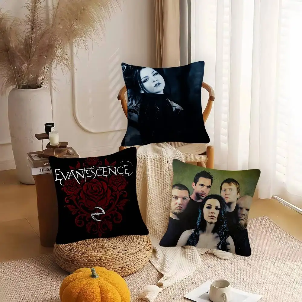 Rock Band Evanescence Cute Cartoon L Game Cushion Cover Pillowcase Upholstery Sofa Throw Pillow Home Decor Pillowcas