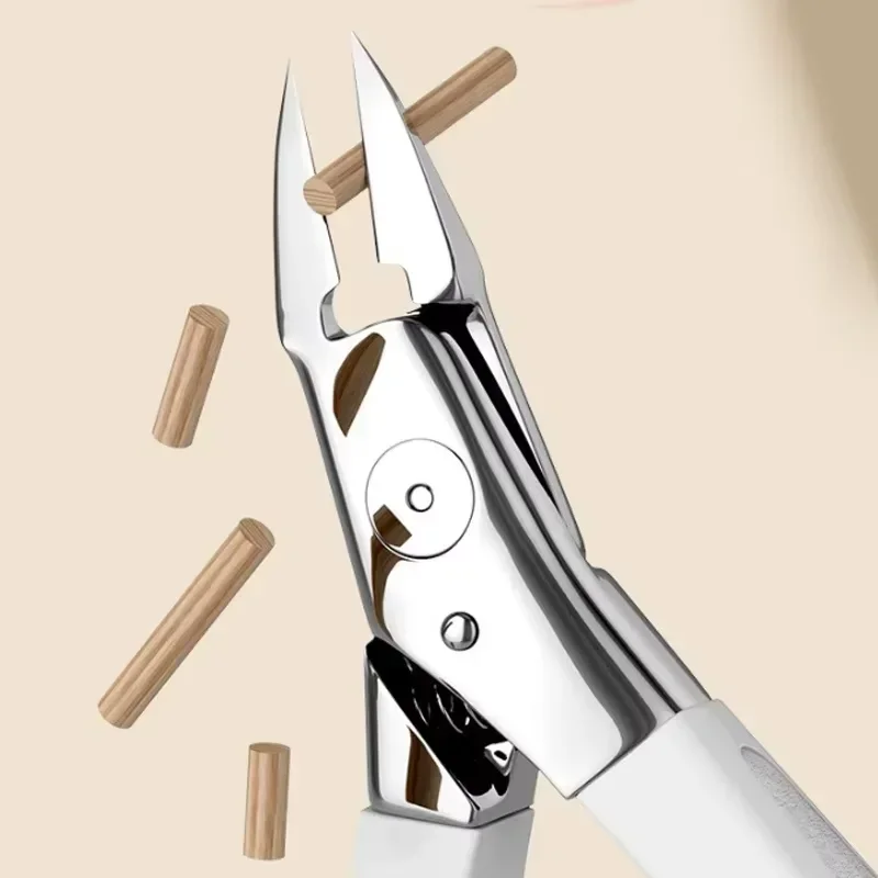 Stainless Steel Anti-Splash Large Nail Clipper Household Manicure Tool for Thick Hard Nails Special Efficient Pedicure Cutter