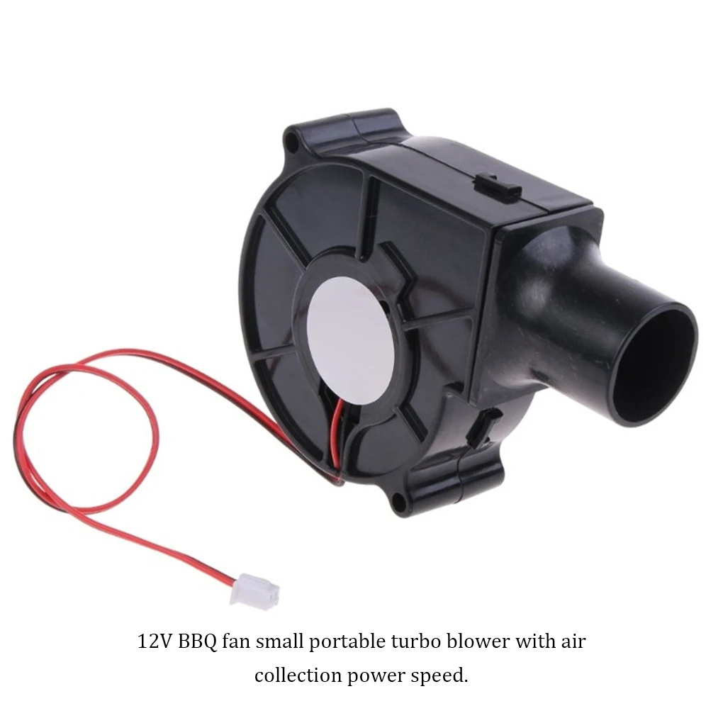 220V BBQ Fan Small Blast Engine with Air Collecting Adjustable Speed Cooking Tool US/EU Plug Handheld Barbecue Blower Camping