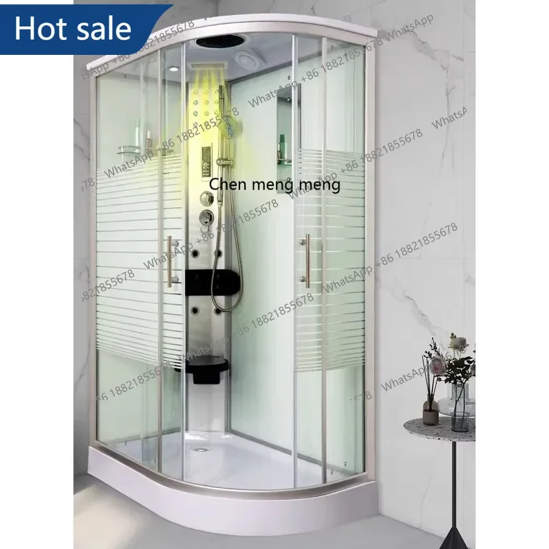 Integral shower room Household integrated tempered glass simple, partition bath room