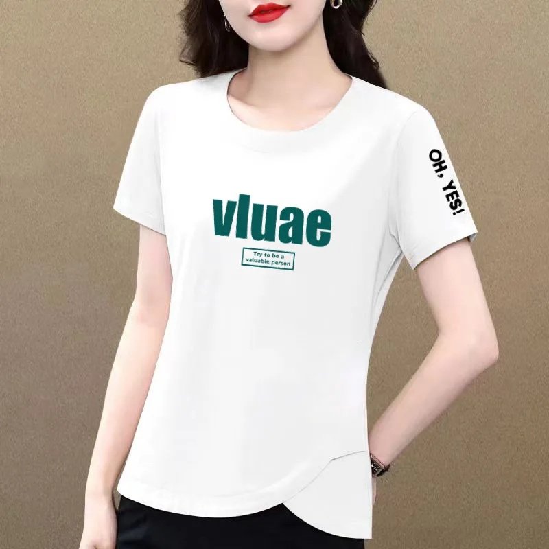 Polo Shirt Women Cotton T-shirt Women's Short-sleeved Fashion Casual Polo Top Women's T-shirt Designer T Shirt Women Luxury