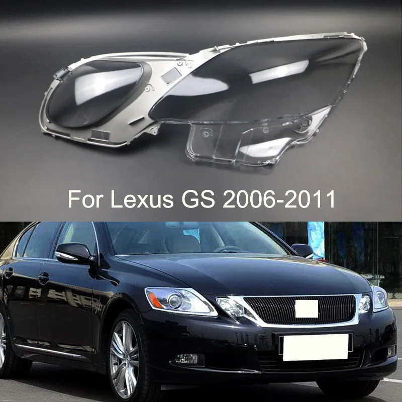 Car Headlight Transparent Lens Cover For Lexus GS300 GS430 GS450 2006-2011 Head Light Lamp Clear Shell