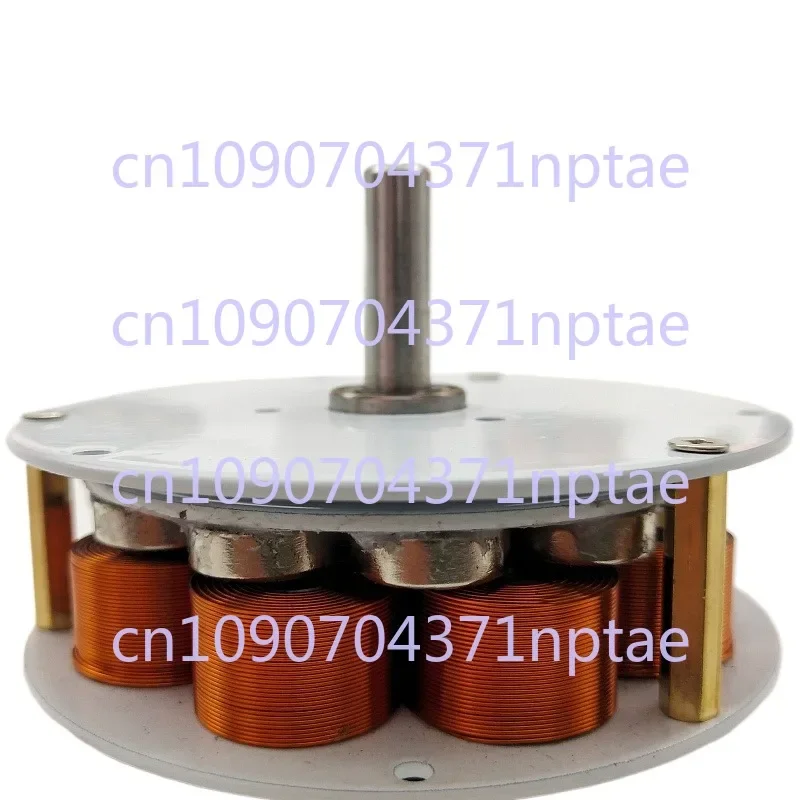 Micro disc type with iron core, high power generation, multi-pole, three-phase alternator