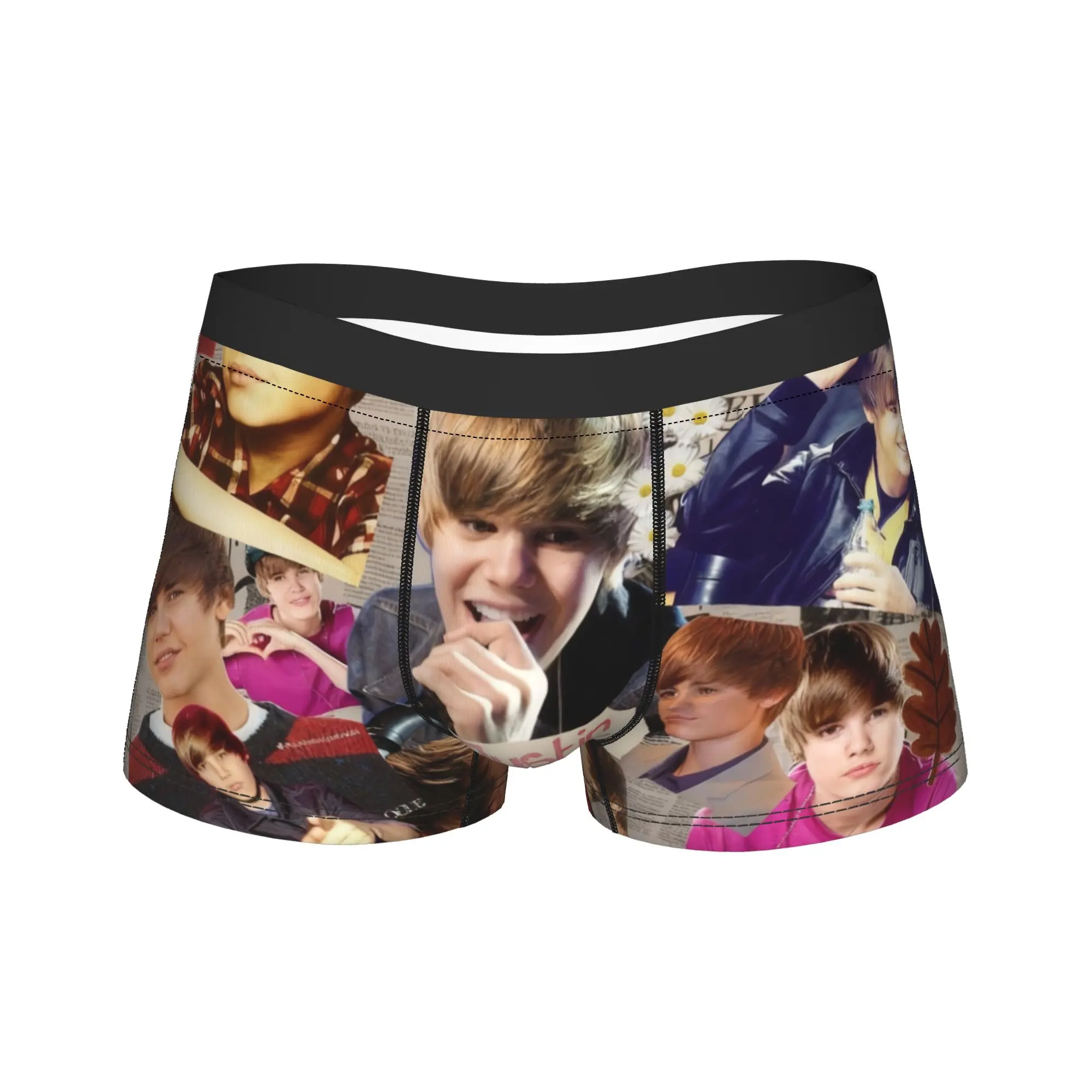 

Justins Biebers Underwear Customs Trunk Hot Sale Men Panties Comfortable Shorts Briefs Gift Idea