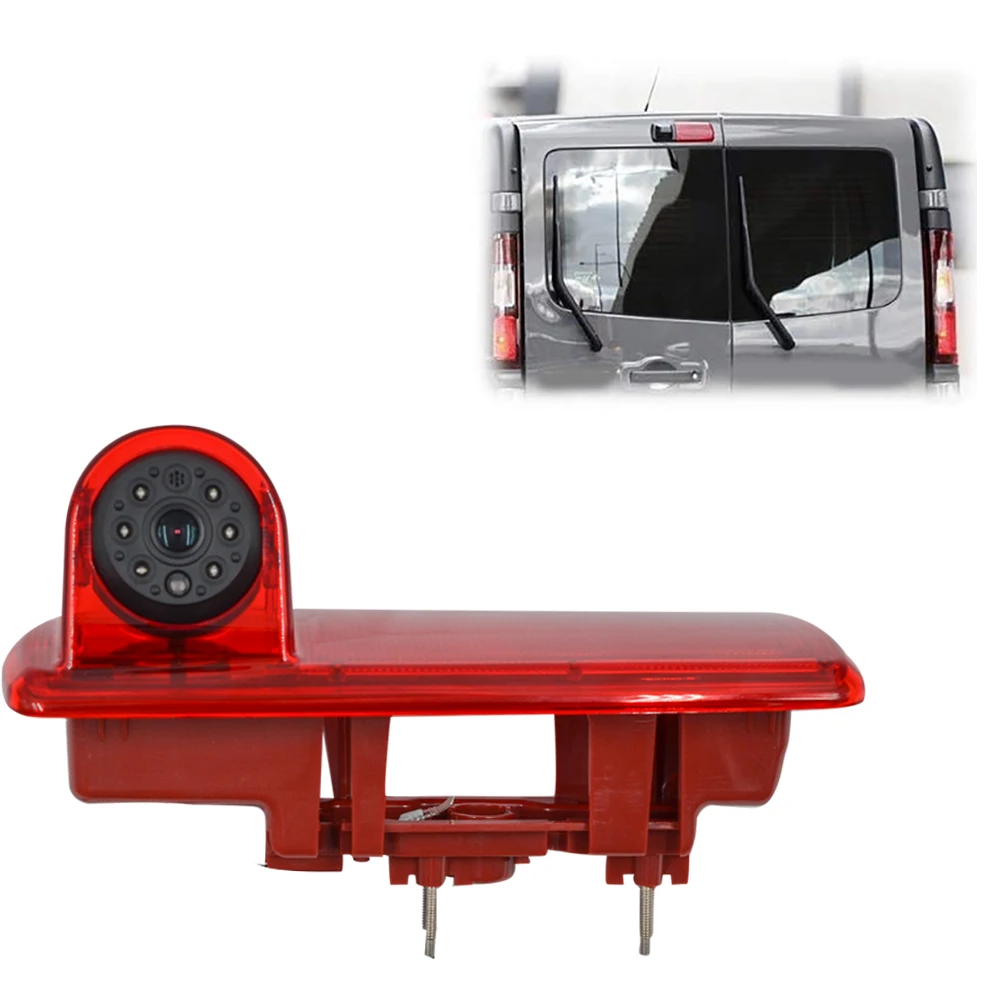 Car CCD HD Parking Waterproof IR Night Vision Rear View Backup Brake Light Camera for 2014 Opel Vivaro 2014 Renault Trafic,Third