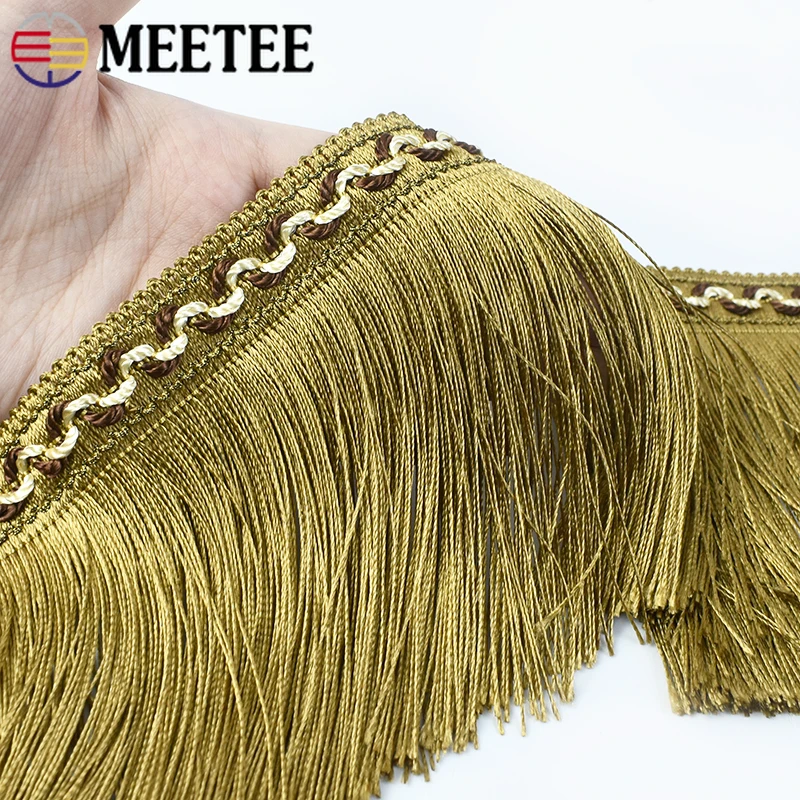 1/2/3/4/5M Meetee 13cm Tassel Fringe for Curtain Lace Home Textile Trimming Garment Clothes Tassels Ribbon DIY Sewing Accessory