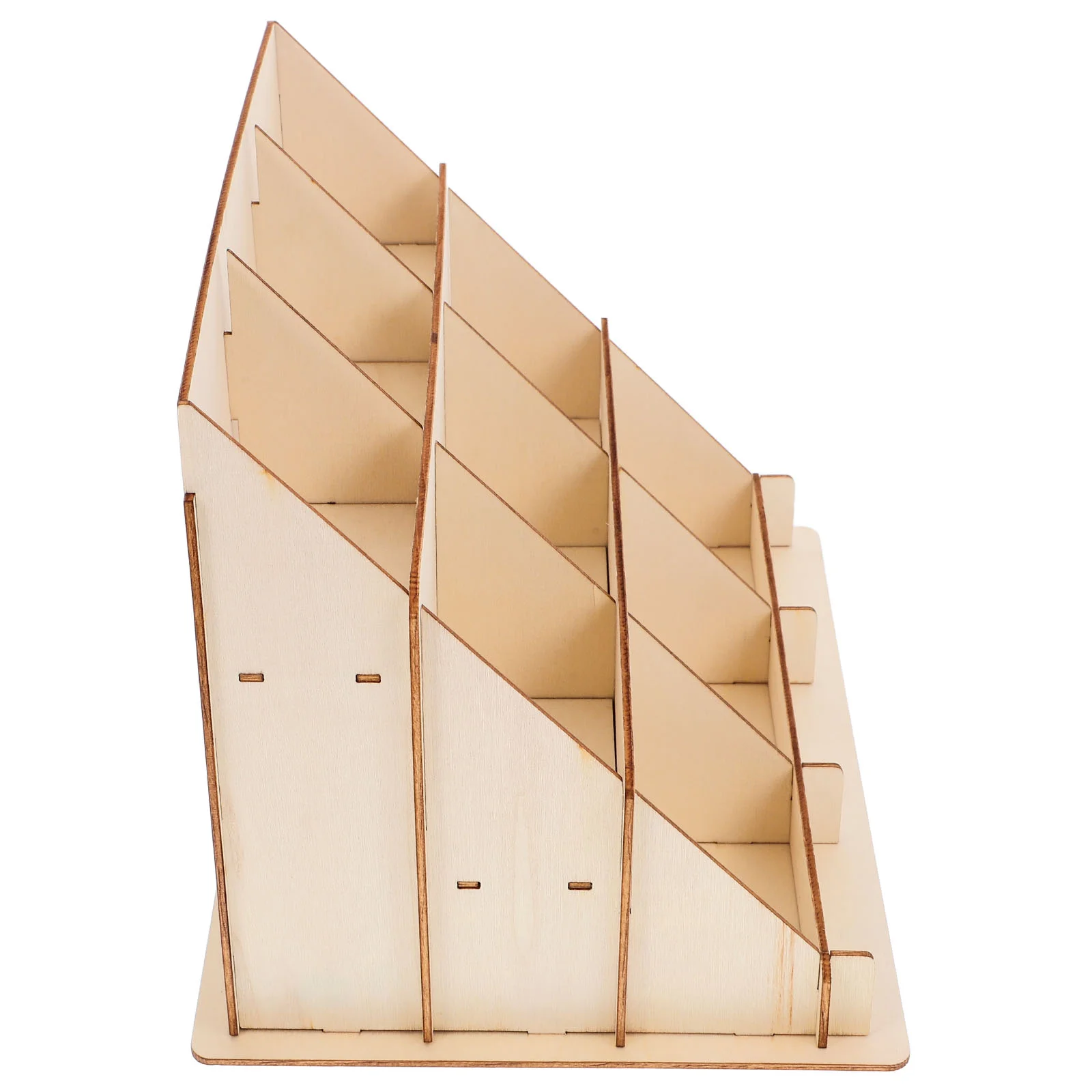 Wooden Card Display Stand DIY Card Stand Holder Desk Business Cards Postcards and Stickers Ideal for Retail and Craft Shows