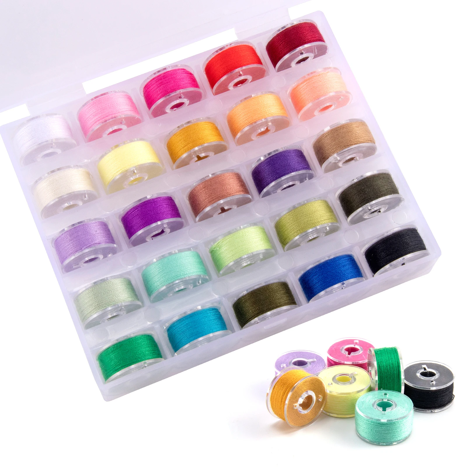 

25/36pcs Assorted 200D Fly Tying Thread for Size 6-14 Flies Fly Fishing Lure Making Material Midge Nymph Small Dry Flies Bass