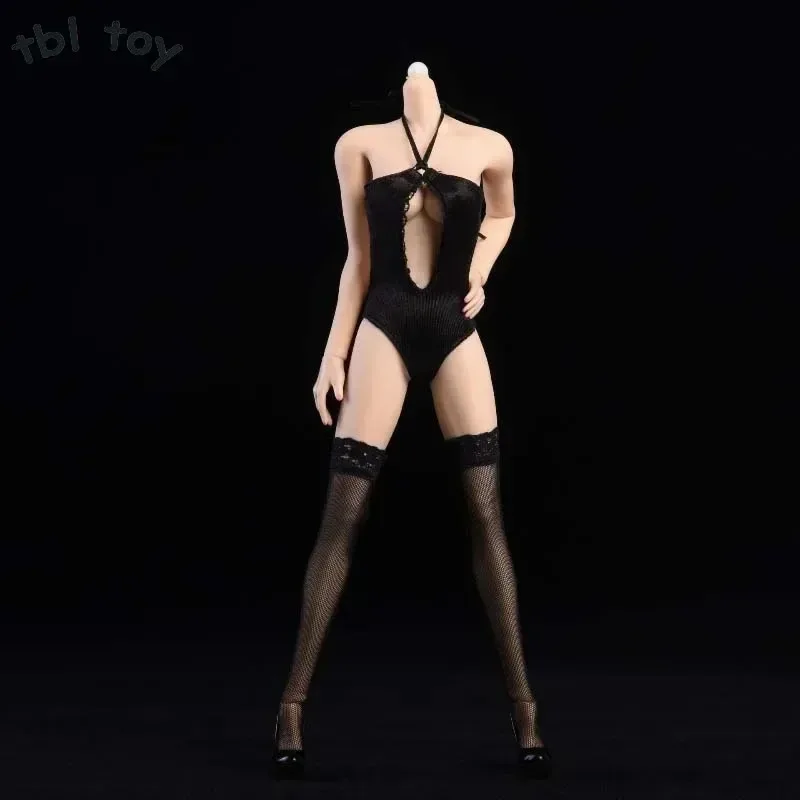 1/6 skala Sexy Weibliche Schwarz Nackte Brust Bikini Spitze Strümpfe Kleidung Modell für 12 Zoll Soldat Action-figuren Spielzeug Geschenk