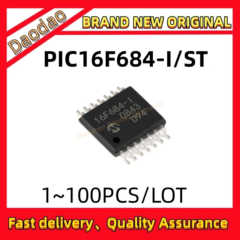 Quality New PIC16F684-I/ST PIC16F684 PIC16F68 PIC16F6 PIC16F PIC16 PIC IC chip 14-TSSOP