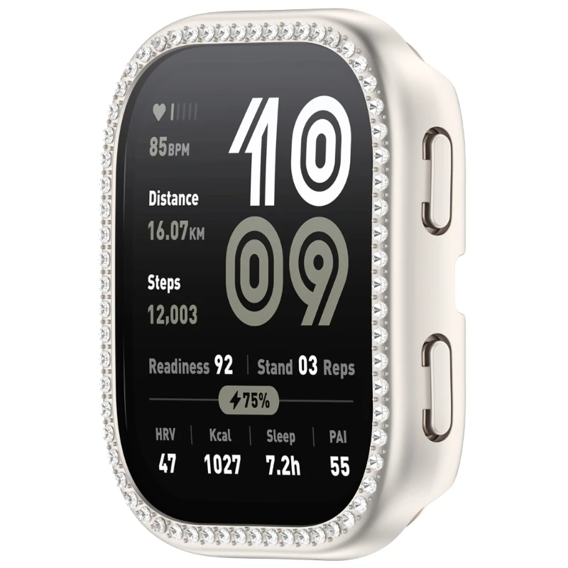 Q22a capa proteção PC forte com padrão ventilada fino relógio ventilado para relógio bip6