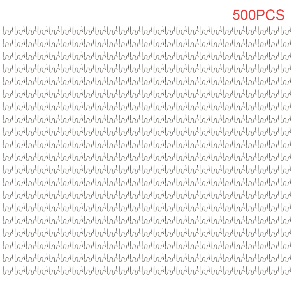500 pièces agrafes à chaud tiges de soudage vague agrafes chaudes plates pour le soudage du plastique agrafeuse à chaud