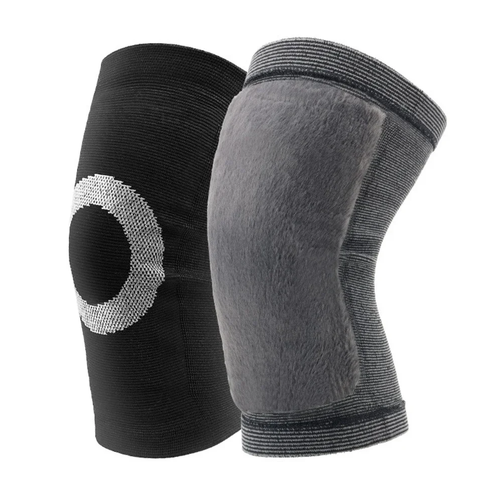 

Lightweight Portable Warm Knee Pads Winter And Autumn Thick Rabbit Fur-Like Material Joint Protection for Elderly with Cold Legs