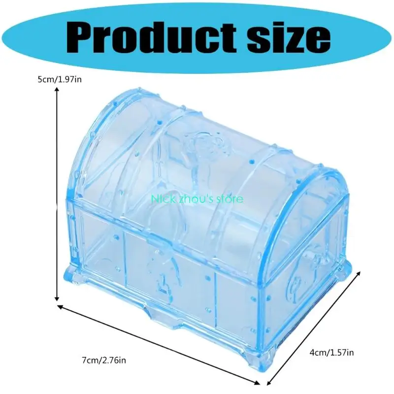 E15E 6PCS Wedding Favor Box With Easy Open Design Candy Box Jewelry Container For Special Occasion Reception Decoration