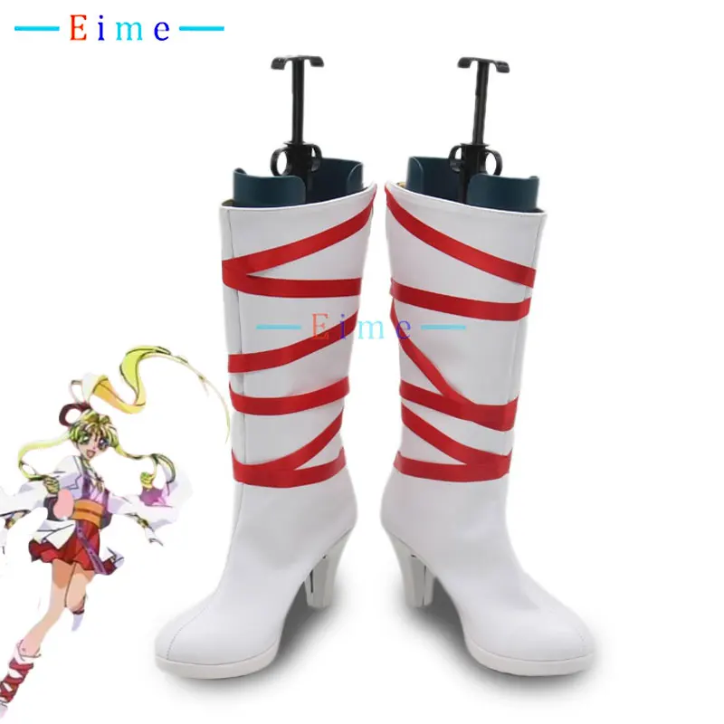 

Sakabi Maron Cosplay Shoes Kamikaze Kaitou Jeanne Cosplay Carnival Boots PU Leather Shoes Cosplay Props Custom Made