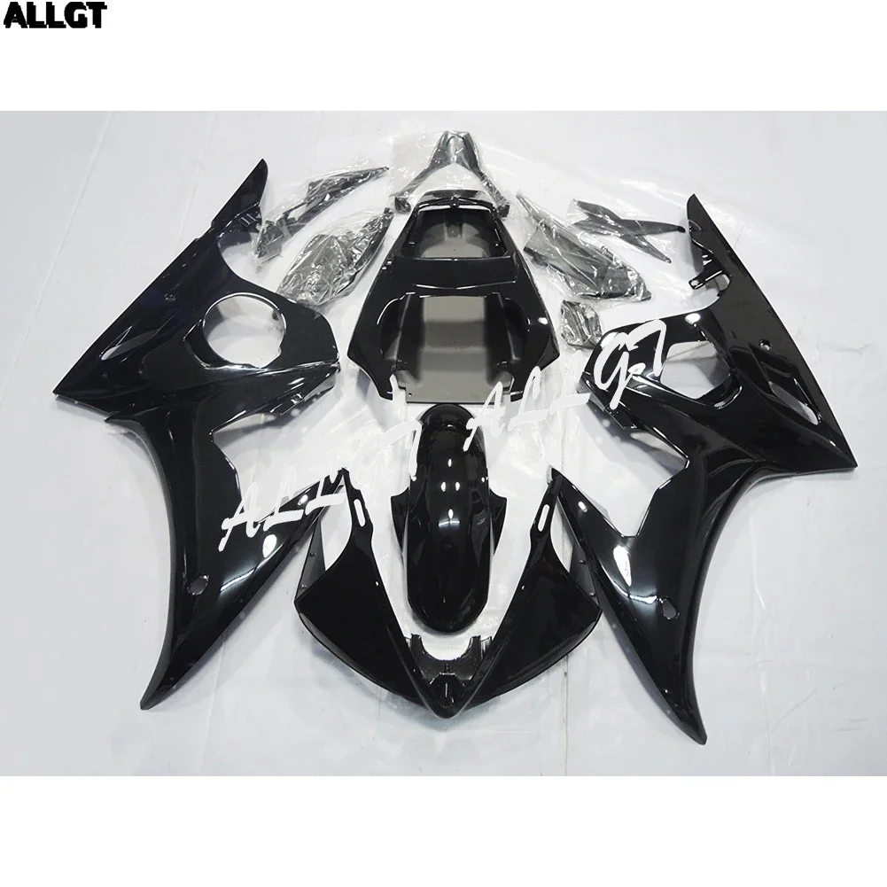 ALLGT Bodywork Fairing Kit for Yamaha YZF R6 2003 2004 / R6S 2006 2007 2008 2009 - Gloss Black