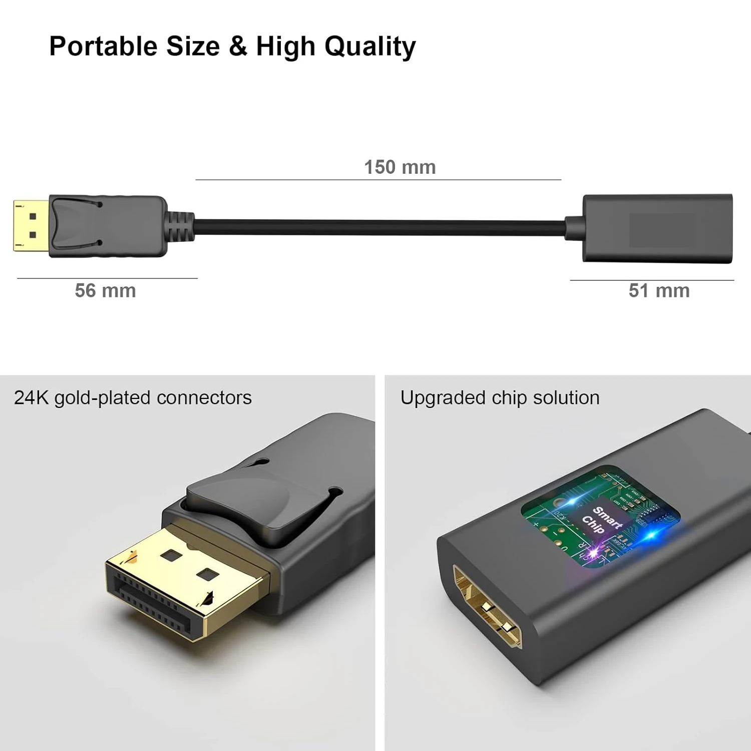 Display Port Male to Female HDMI-compatible Cable Adapter Converter Gold Plated Displayport For Hdmi Cable DP 1.2 to HDTV For PC
