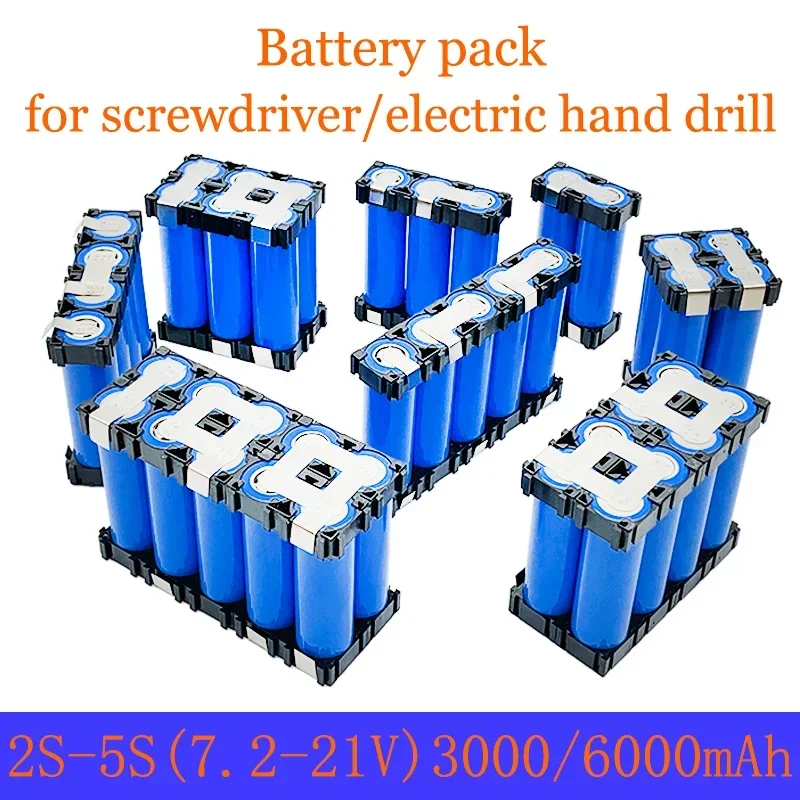 2S1P 3S1P 3S2P 4S1P 4S2P 5S2P 18650  battery pack custom 18650 battery welding 3000mAh / 6000mah battery pack 12.6V to 25.2v sc