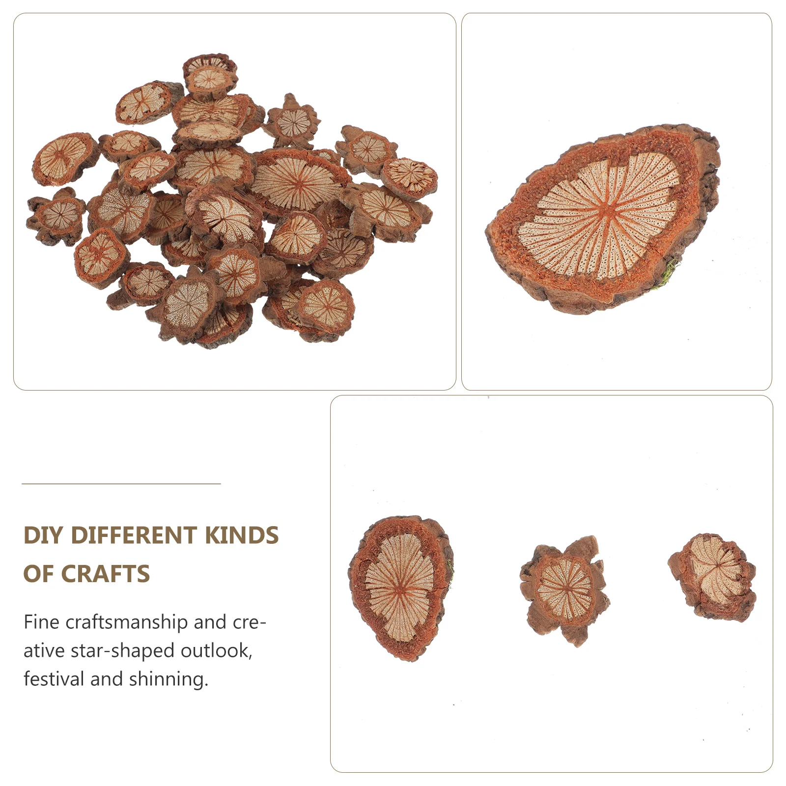 

1Pack Natural Wood Slices Diy Craft Supply Home Decoration Wreath Decorative Chip Table Ornament Wooden Chips Craft