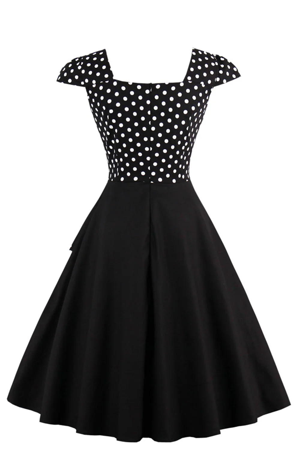 MisShow Polka Dot sukienka Vintage 50s 60s Retro dla kobiet Lolita warstwowe krótkie sukienki z guzikami Vestido Vintage